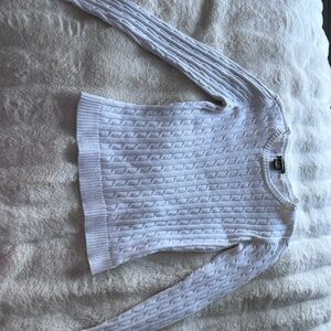 Eddie Bauer Women's Ivory Cable Knit Sweater